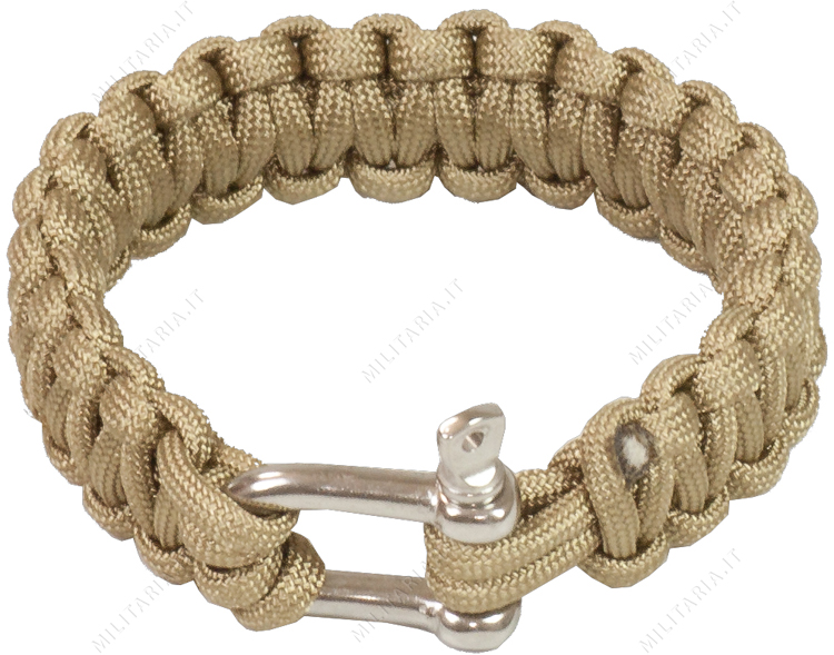 SURVIVAL PARACORD BRACELET NERO - Negozio Militare - Foto 4