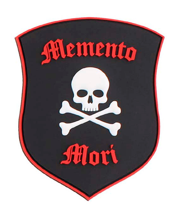 Patch Memento Mori In Pvc - Teschio E Rosa - Italia Militare - Foto 5