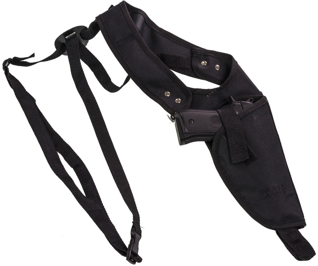 HOLSTER D'EPAULE VERTICAL SWISS ARMS NOIR - Wicked Store