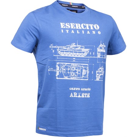  Tshirt Carro Ariete Azzurro  in Abbigliamento Militare