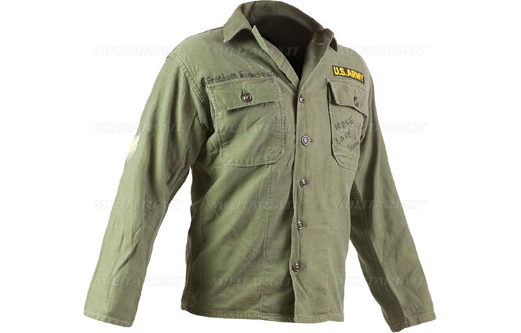  Shirt Utility Durable Press Army in Cotone 