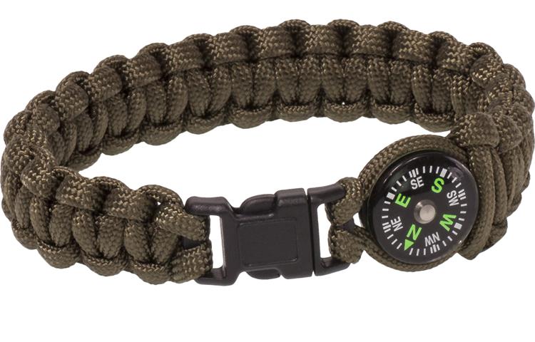  Bracciale Paracord Compass 