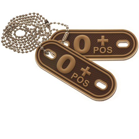 piastrina gruppo sanguigno 0 pos brown tan