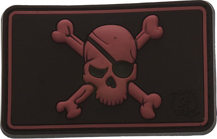  Patch Pirat Skull Rosso 
