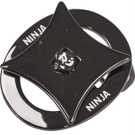 fibbia da cintura ninja scura in metallo