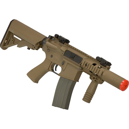  M4 Stubby RIS CQB Silencer Tan  in Fucili Softair