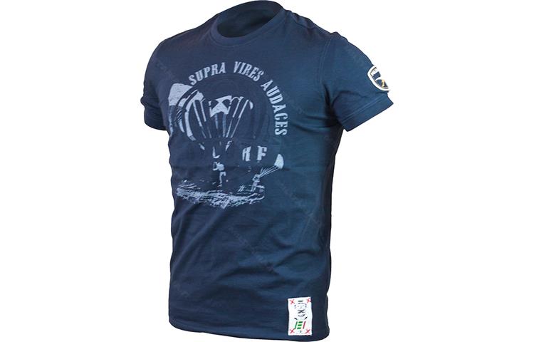 T-shirt Folgore Blu Supra Vires Audaces