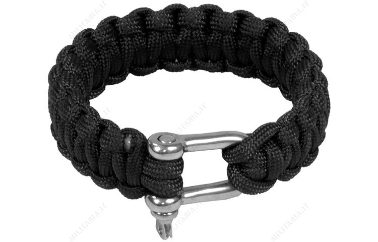  Bracciale Paracord Nero 