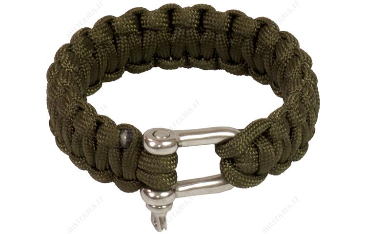  Bracciale Paracord Verde 