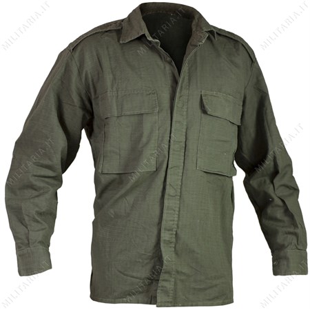  Camicia Croata Verde Manica Lunga Ripstop  in Abbigliamento Militare