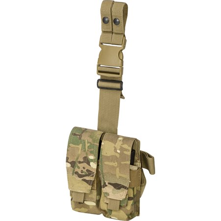 Portacaricatore Cosciale Doppio Multicam