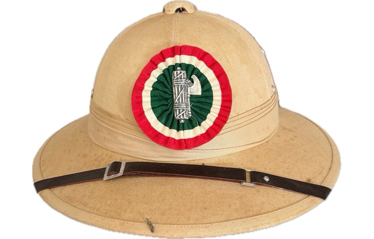  Casco Coloniale Regio Esercito – Casco Originale Anni 1940 con Fregio Replica 
