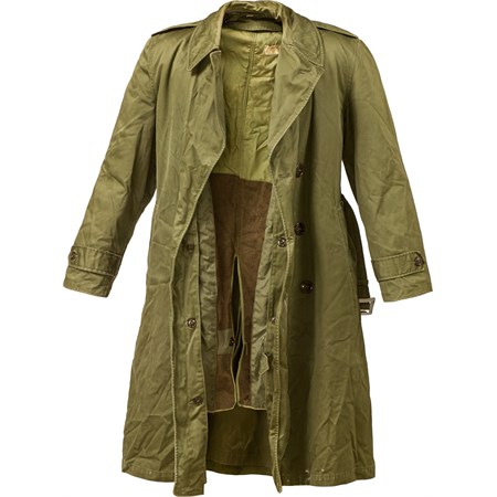  WWII US Army Fied Officer Overcoat Trenchcoat  in Reenactment