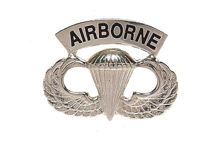  Fregio Metallico Airborne US Army 