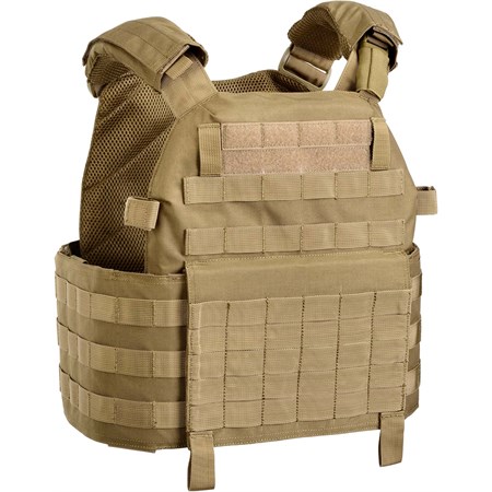 gilet tattico outac vest carrier 1000d poly coyote