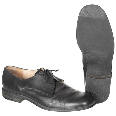 Scarpe Nere in Cuoio Esercito Tedesco Occidentale