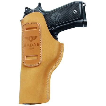 fondina sgancio rapido in pelle scamosciata