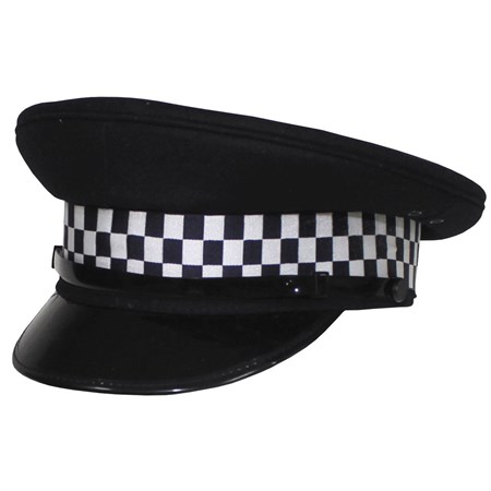  Cappello Polizia Inglese Tessuto in Panno  in Abbigliamento Militare