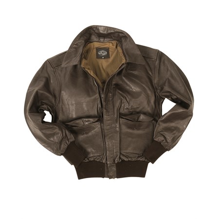  Giubbotto in Pelle US Aviator A2 Marrone  in Abbigliamento Militare