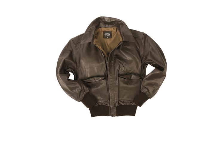  Giubbotto in Pelle US Aviator A2 Marrone 