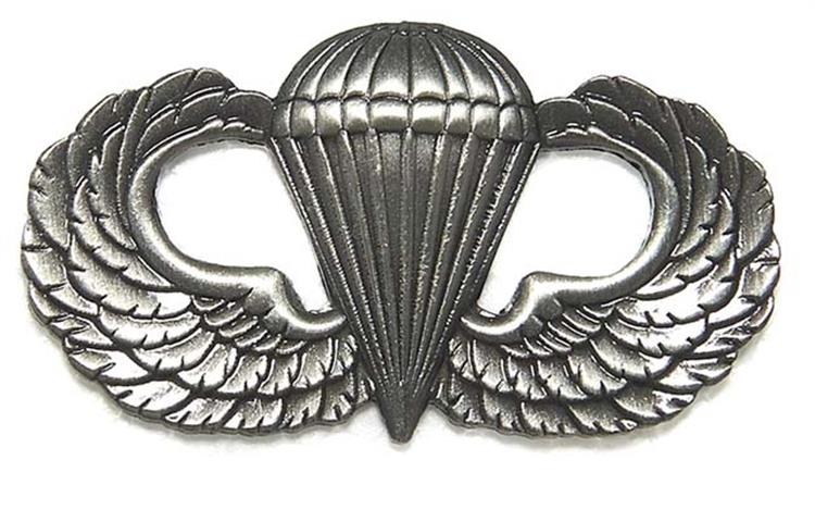  Fregio Metallico Paracadutisti US Army 
