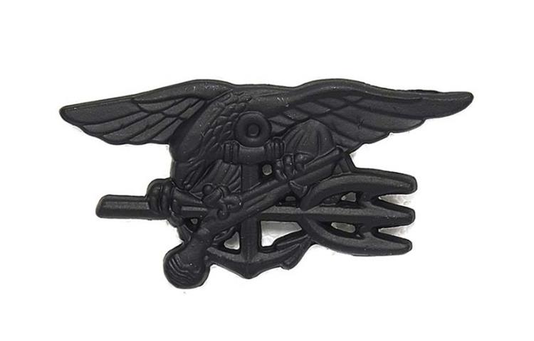  Spilla Militare US Navy Seals Nera 