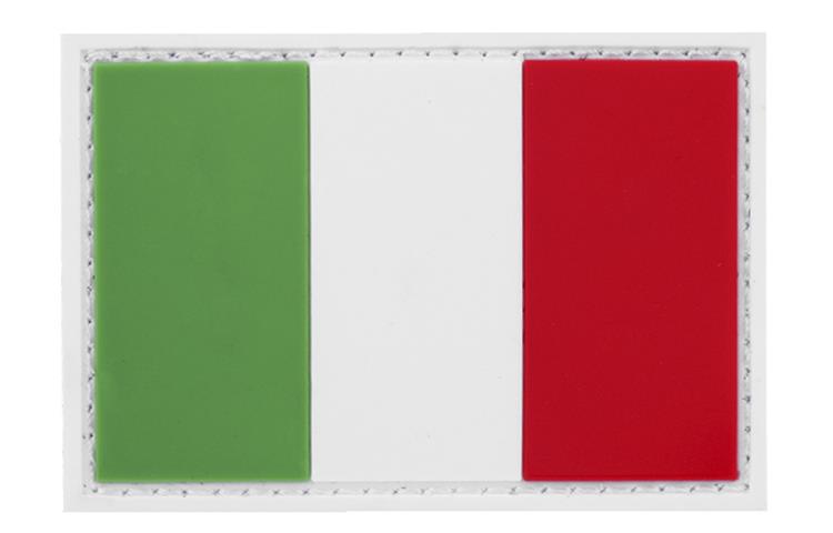  Patch Bandiera Italiana in Gomma  