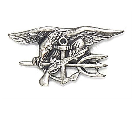 spilla navy seal argento