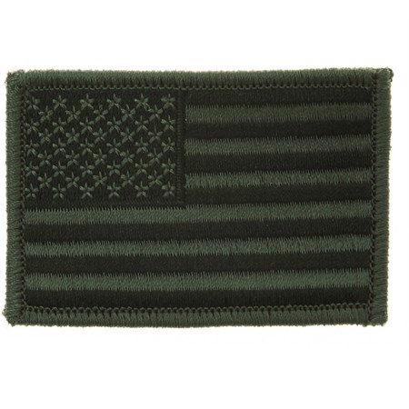 patch bandiera usa fondo verde
