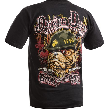 Tshirt Devil Dog Nera  in Equipaggiamento
