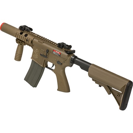 M4 Stubby RIS CQB Silencer Tan  in Softair