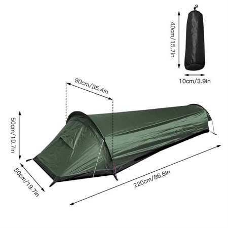 Bivi Bag In Nylon Verde  in Outdoor