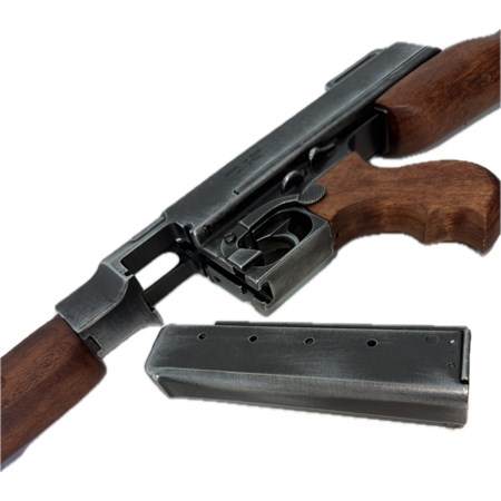 Fucile Thompson M1928A1 – Replica Inerte Effetto Usurato  in Reenactment