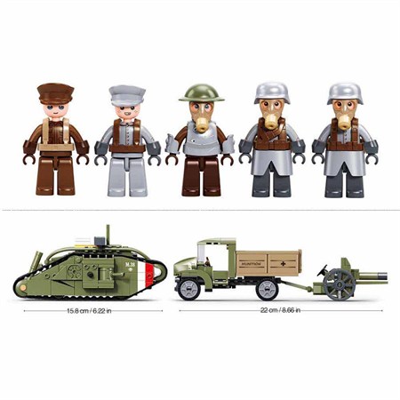 Sluban Army Assault Tank WWII – Mark V S (M38-B1296) Sluban in Giochi