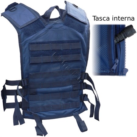 Gilet Tattico Blu Scuro  in Equipaggiamento