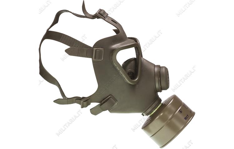 Maschera Antigas In Gomma Nera Sovietica Collegamento Del