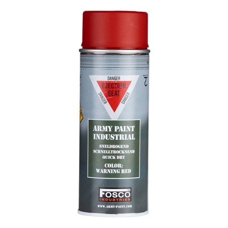 vernice spray fosco warning red