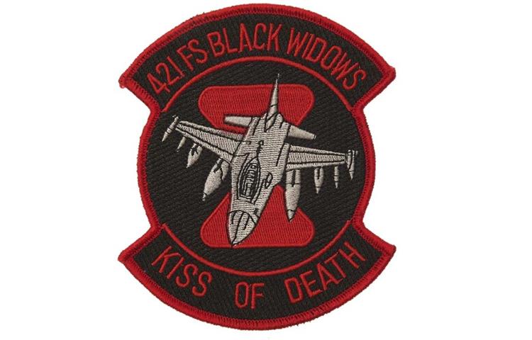  Patch Kiss of Death 421 FS Black Widows 