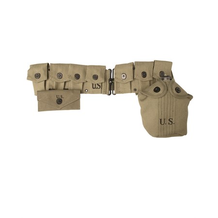 Cinturone Porta Caricatori Per Garand con Borraccia e Taschina