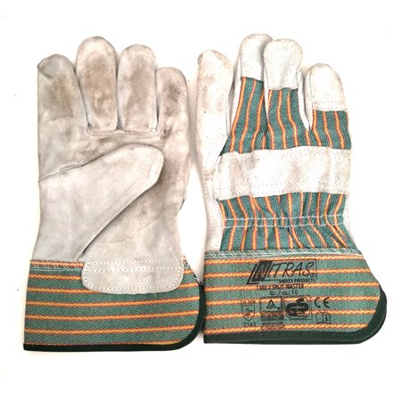 gaunti in pelle e tessuto da lavoro