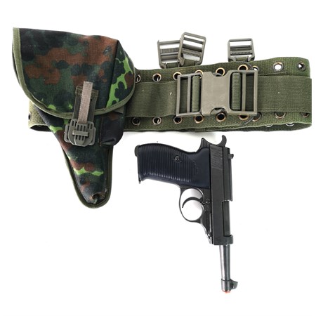 Pistola Fondina e Cinturone Flecktarn BW Esercito Tedesco Occidentale