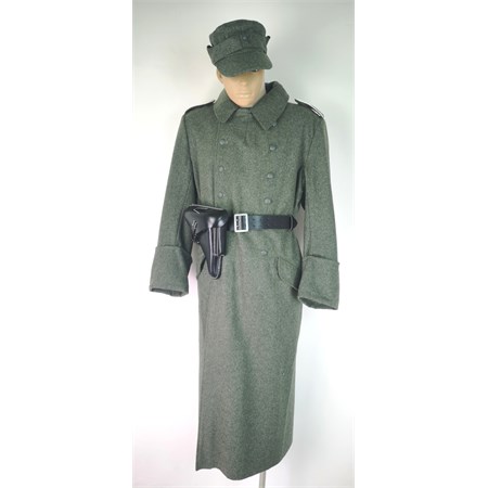 Cappotto Cappello Fondina Cinturone Esercito Tedesco WWII Wehrmacht