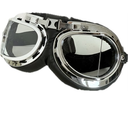 Occhiali da Pilota RAF Cromati Riproduzione WWII