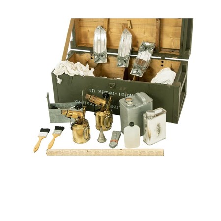 Scatola per riparazione sci – Esercito Svedese Originale