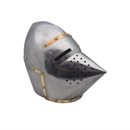 elmo medievale becco di passero xv secolo