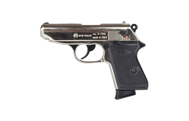  BRUNI Pistola a Salve New Police – Calibro 9 mm Silver 