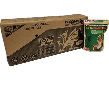 gel accendifuoco fire dragon confezione da 10 buste