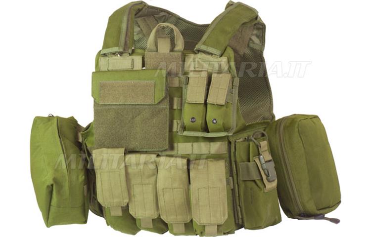 ICS Gilet Tattico D5-bav10 Verde ICS