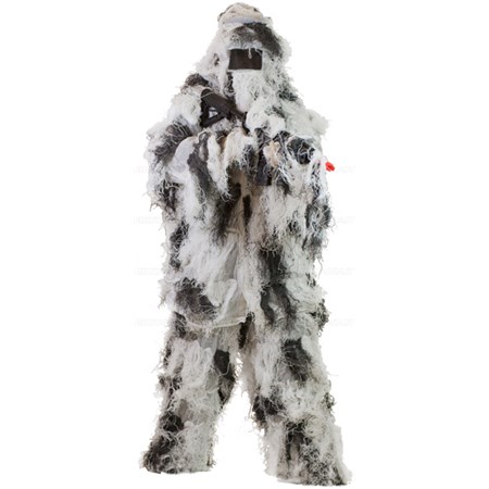 ghillie suit da neve 4 pezzi