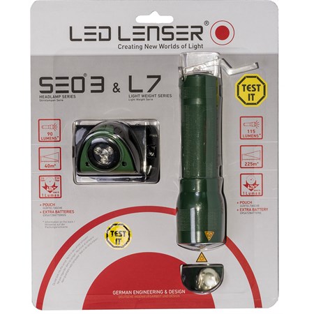  Torcia L7 Led Lenser + Torcia Frontale SEO 3  in Torce e Rilevatori